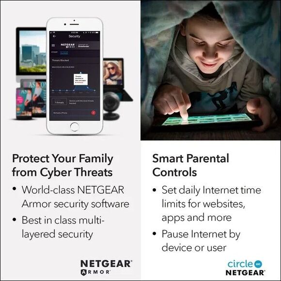 NETGEAR - Orbi RBK12 AC1200 Mesh WiFi System with Router and Satellite Extender - Picture 6 of 11